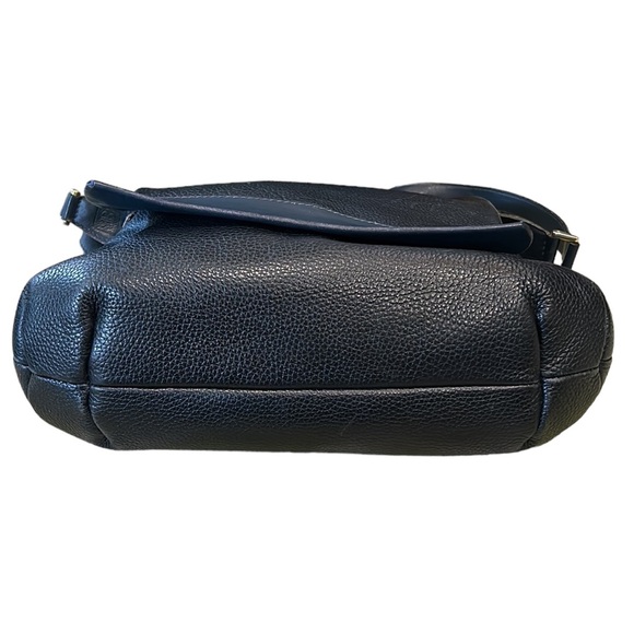 Authentic Balenciaga Vintage Navy Blue Pebbled Leather Shoulder Bag Crossbody - Picture 7 of 16